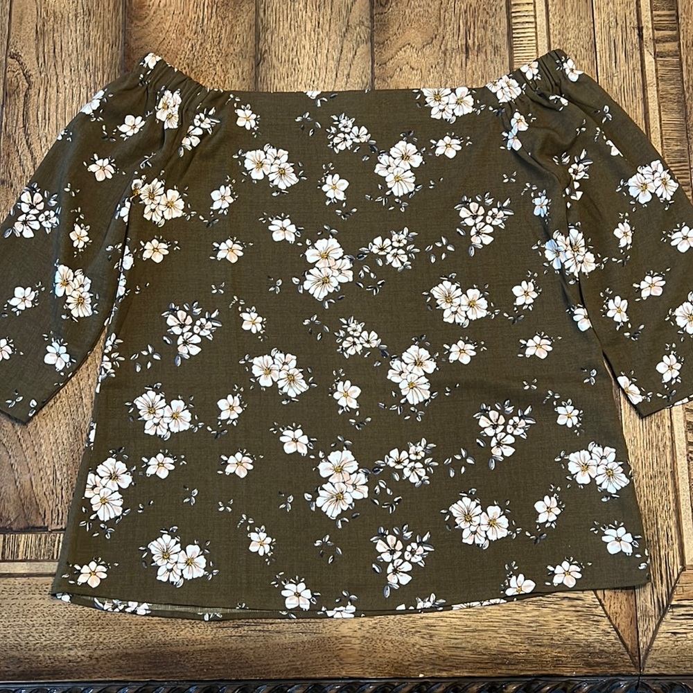 Off the shoulder blouse.